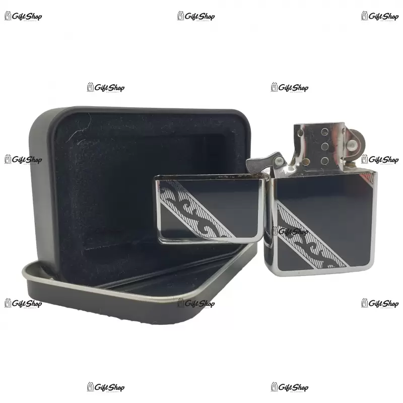 Black, bricheta gen zippo metalica model 1